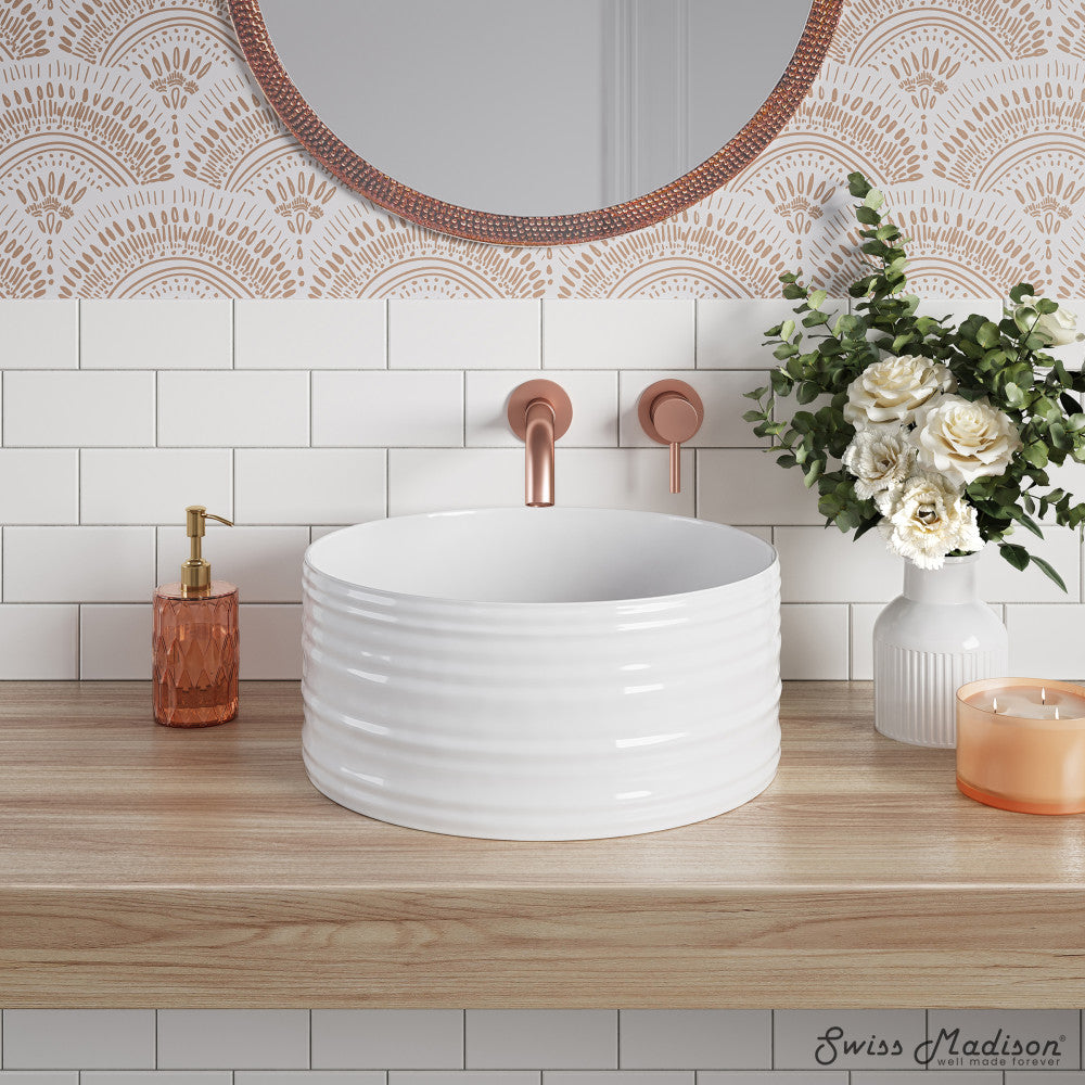 Swiss Madison Adour 16'' Vessels Sink in White