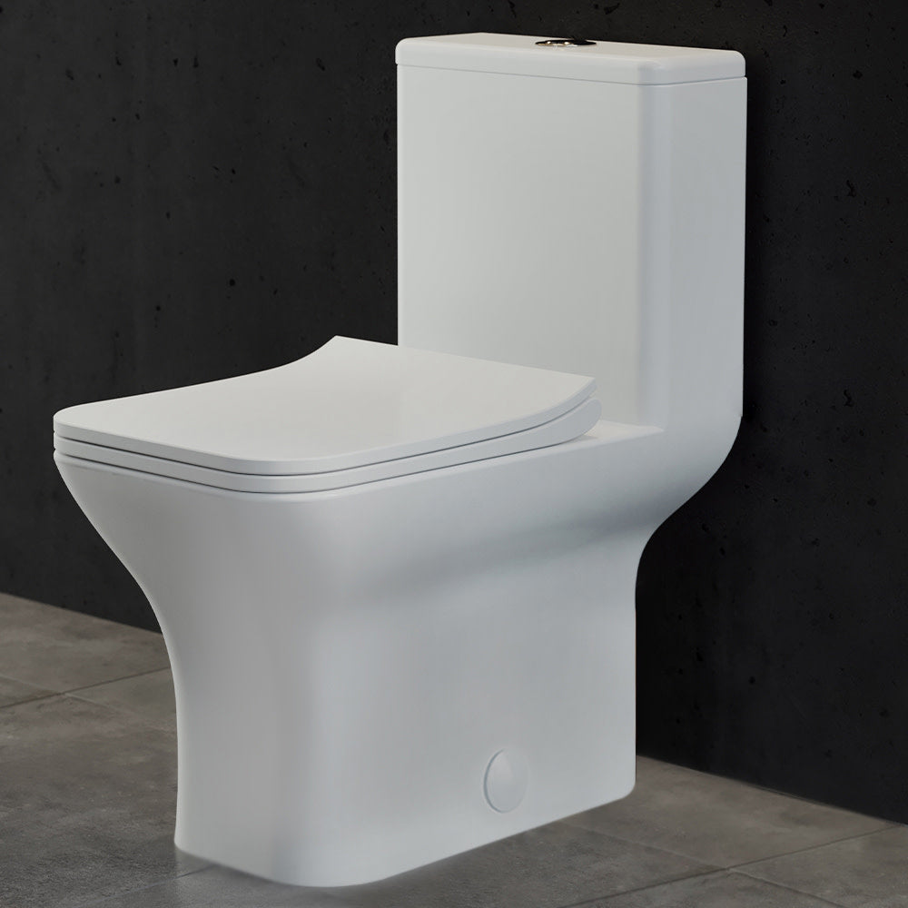 Swiss Madison Carre One-Piece Square Toilet Dual-Flush 1.1/1.6 gpf