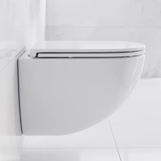 Swiss Madison Swiss Madison Well Made Forever SM-WK449-01W - St. Tropez Wall Hung Toilet Bundle, Glossy White