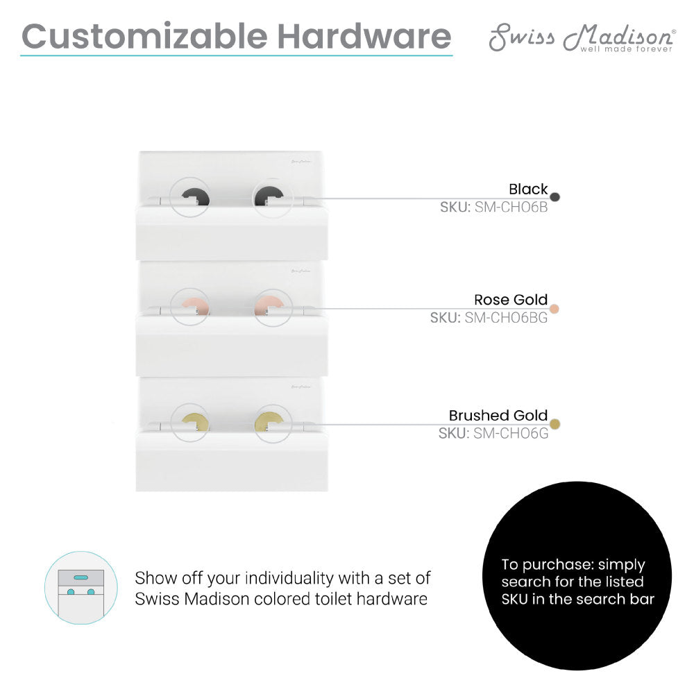 Swiss Madison Carre Wall-Hung Elongated Toilet Bowl
