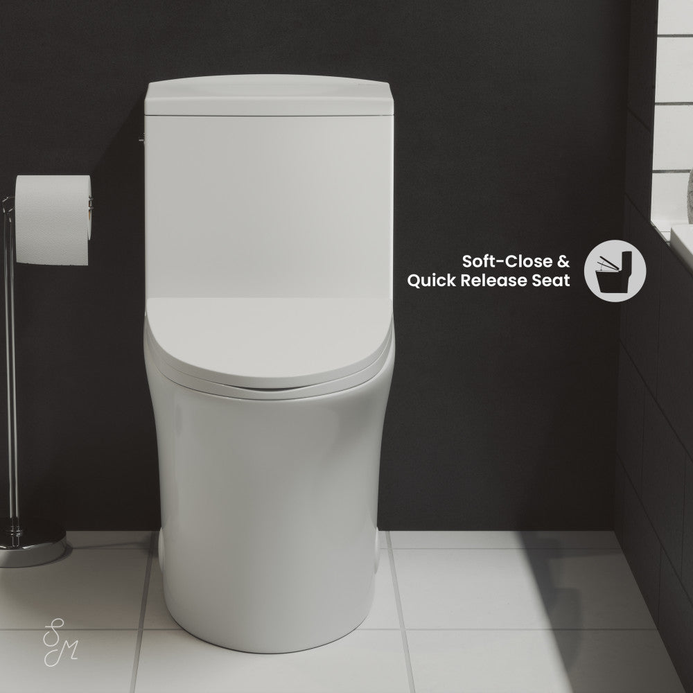 Swiss Madison Hugo One-Piece Elongated Toilet Dual-Flush 1.1/1.6 gpf, Touchless