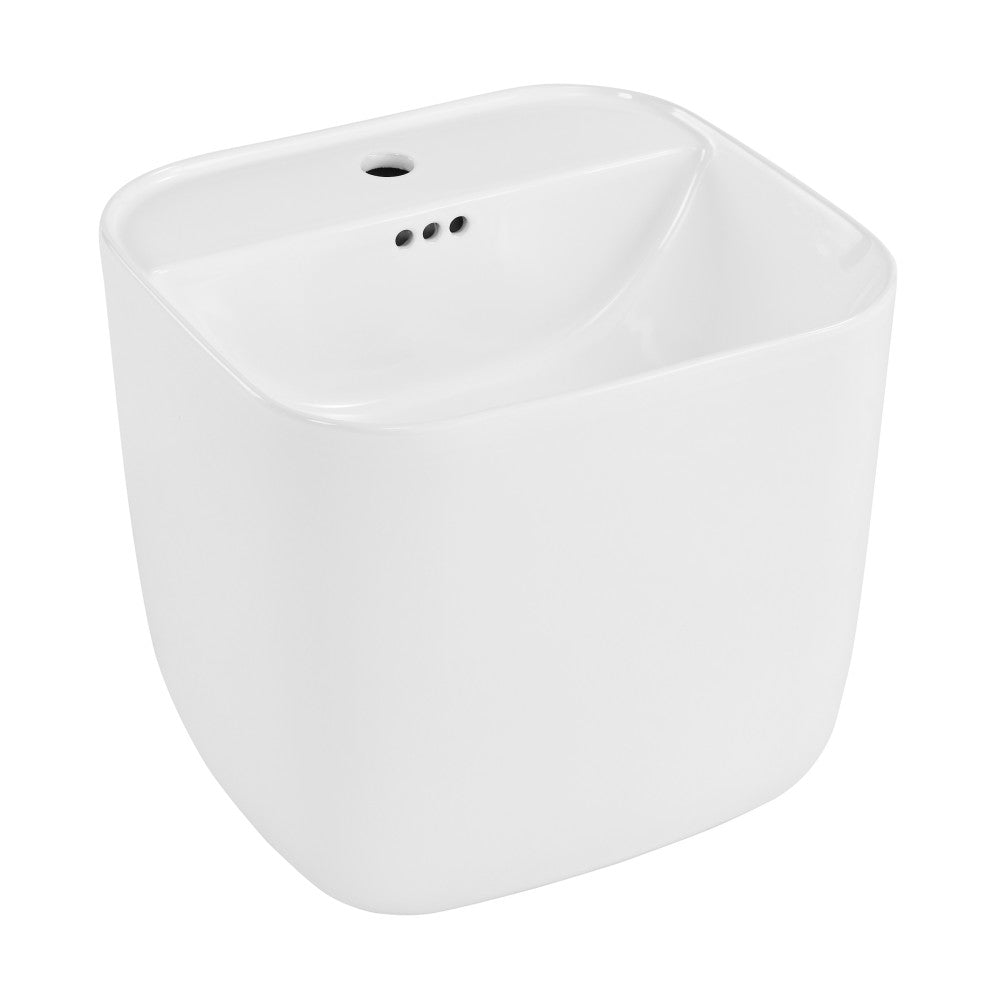 Swiss Madison Carre 17.5" Wall-Mount Bathroom Sink