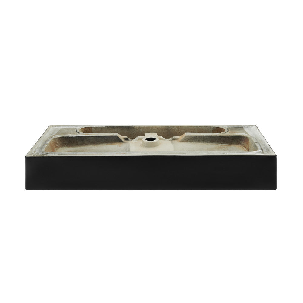 Swiss Madison Claire 40" Rectangle Wall-Mount Bathroom Sink in Matte Black