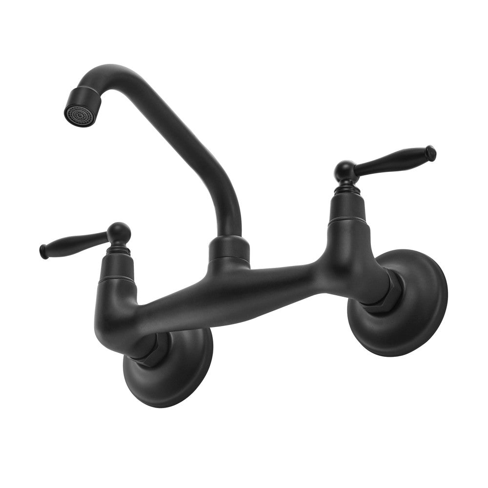 Swiss Madison Loire Wall-Mounted Faucet in Matte Black