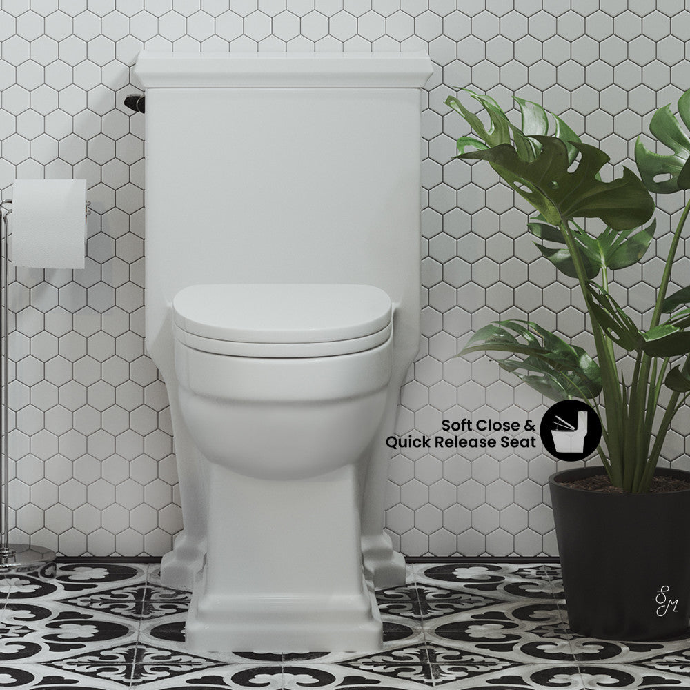 Swiss Madison Voltaire One-Piece Elongated Toilet Side Flush 1.28 gpf