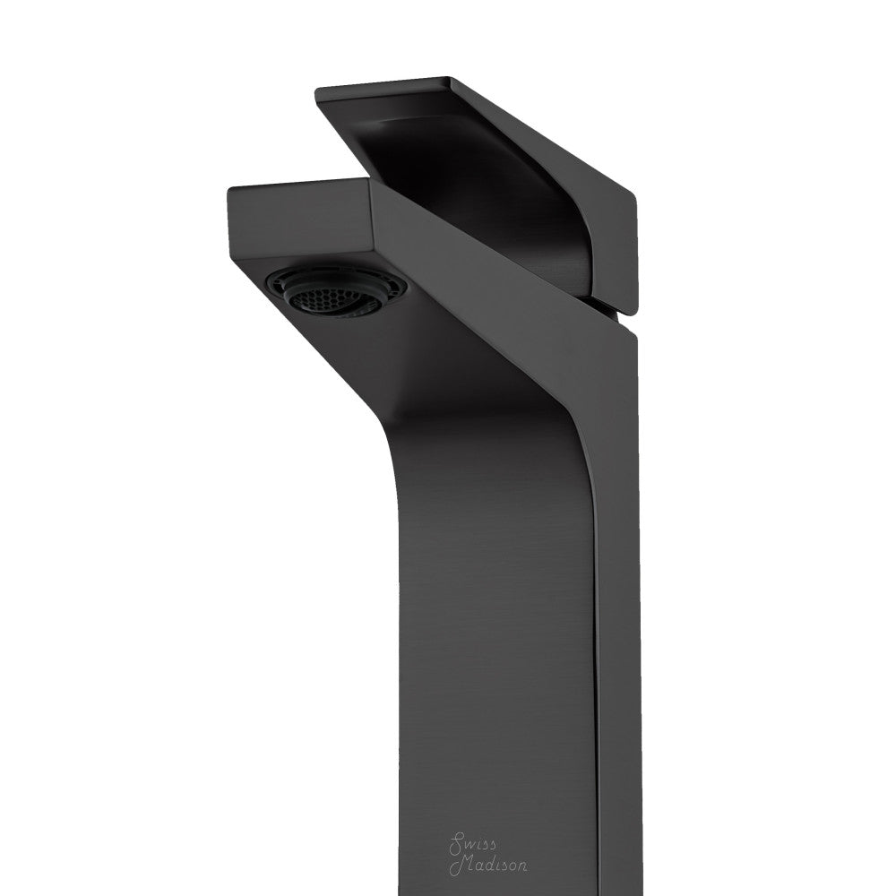 Swiss Madison Voltaire Single Hole, Single-Handle, Bathroom Faucet in Matte Black