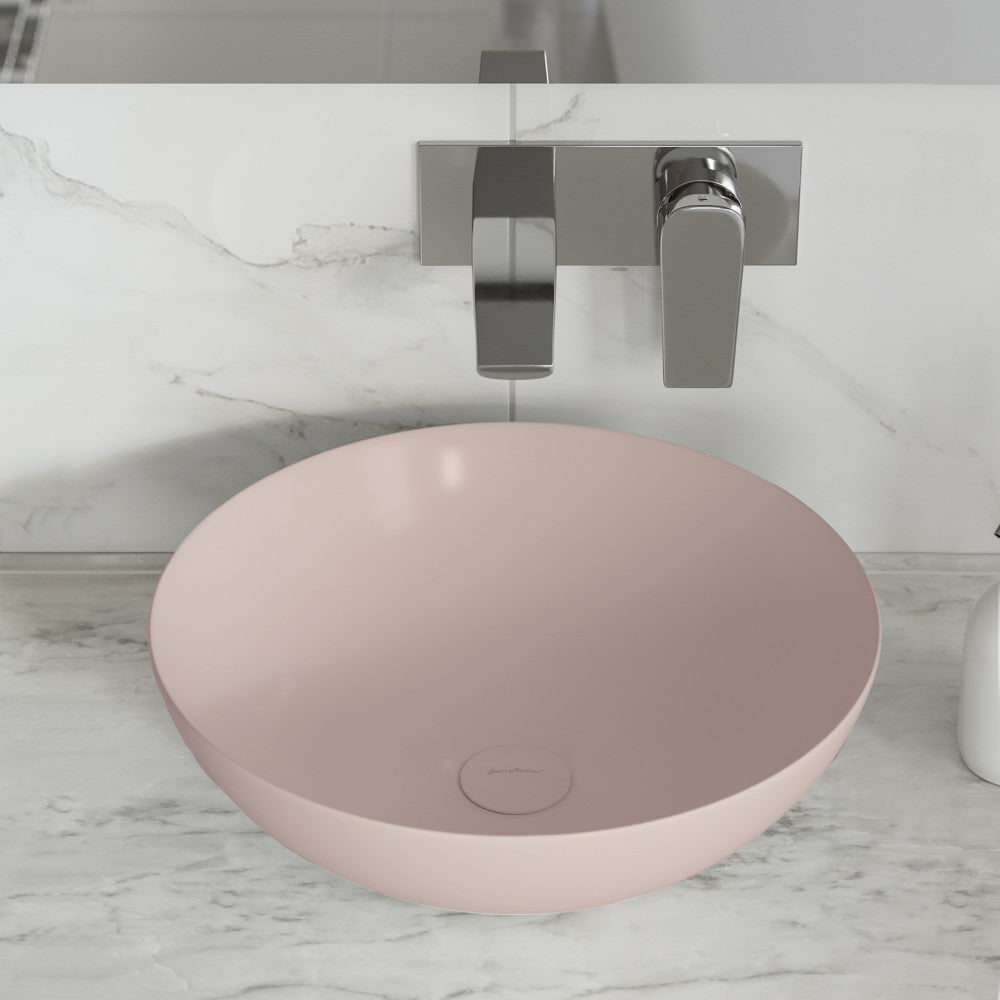 Swiss Madison Classe 16 Color Ceramic Sink in Matte Pink