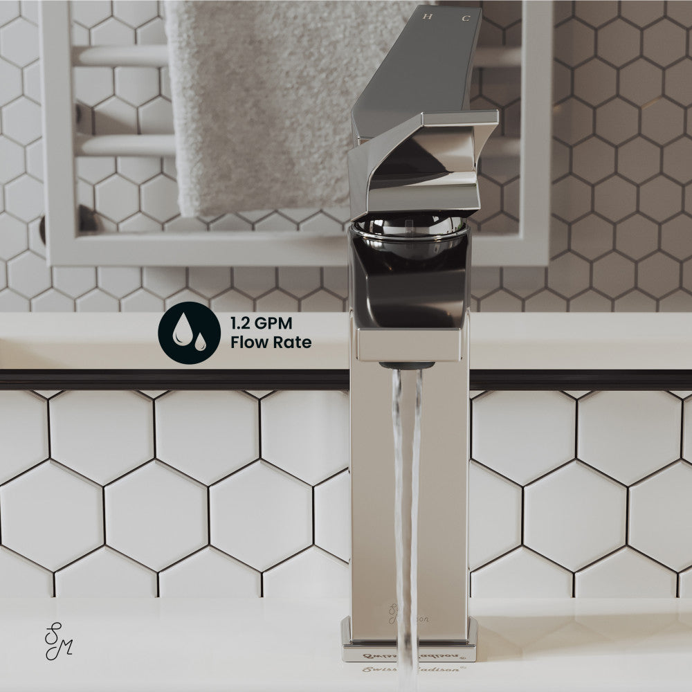 Swiss Madison Voltaire Single Hole, Single-Handle, Bathroom Faucet in Chrome