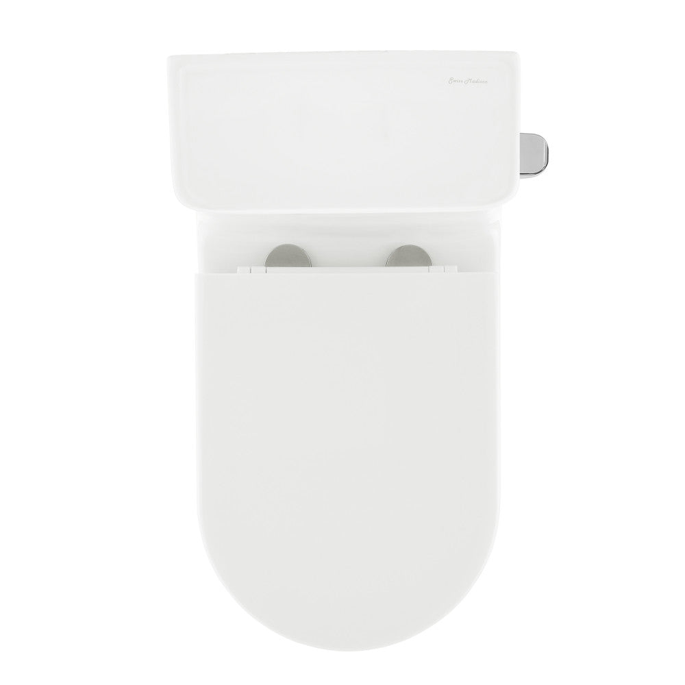 Swiss Madison Liberte One-Piece 12" Rough-in 1.28 GPF Right-Hand Flush Elongated ADA Toilet in Glossy White