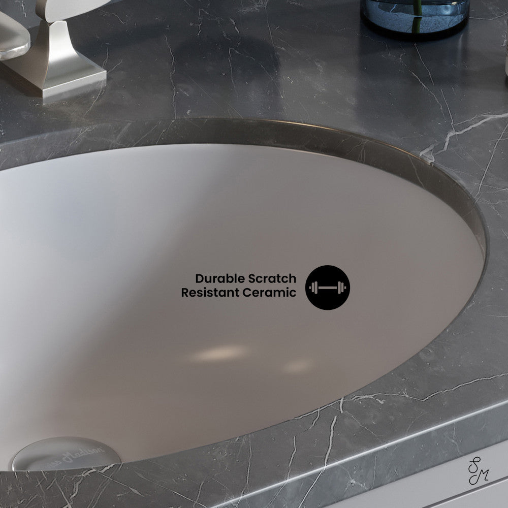 Swiss Madison Monaco 19 Oval Under-Mount Bathroom Sink
