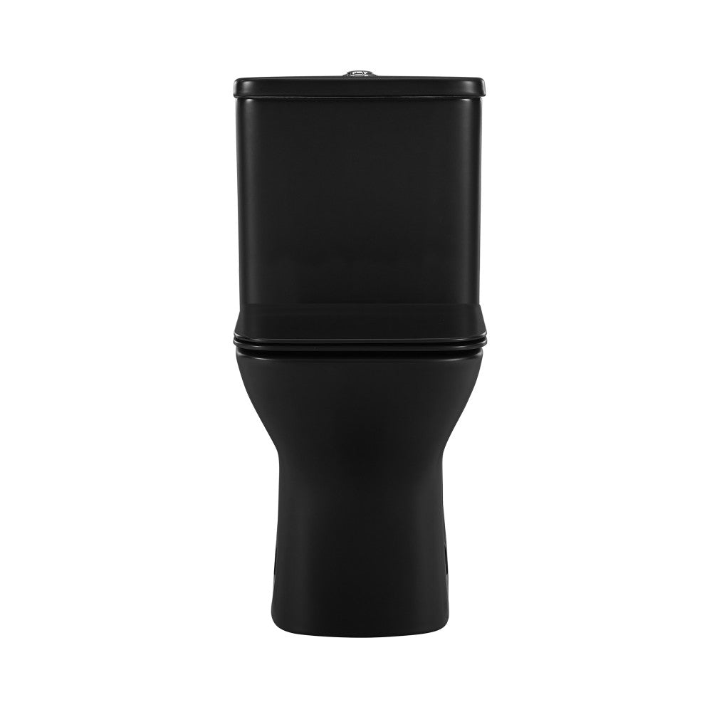 Swiss Madison Carre One-Piece Square Toilet Dual-Flush in Matte Black 1.1/1.6 gpf