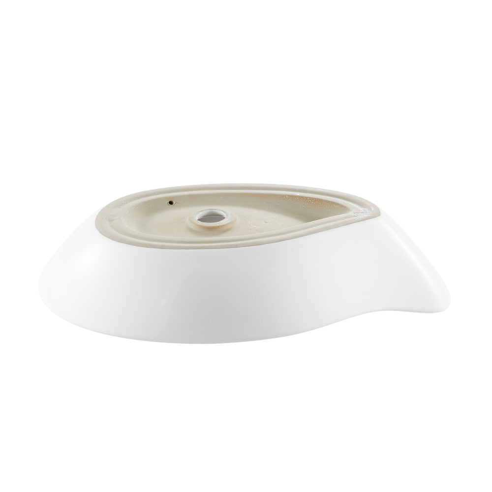 Swiss Madison Daxton Glossy White Ceramic Specialty Vessel Sink 25.5 in