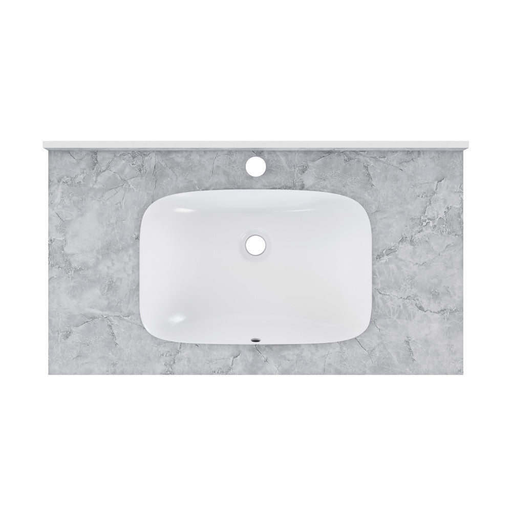Swiss Madison Avancer 36'' Wall Mount Sink In Storm Grey