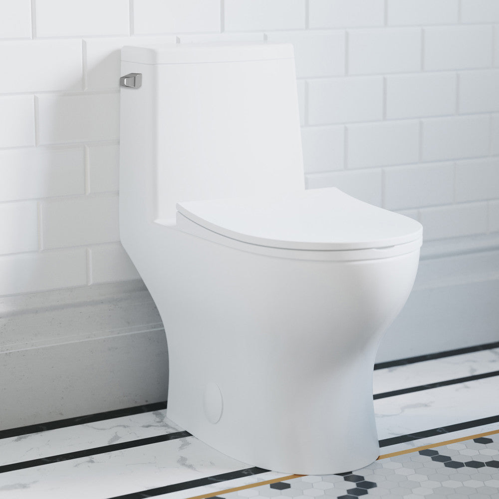 Swiss Madison Ivy One-Piece Toilet Left Side Flush 1.28 gpf