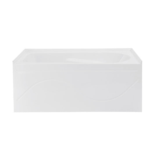Swiss Madison Ivy 48'' x 32" Bathtub with Apron Left Hand Drain in White