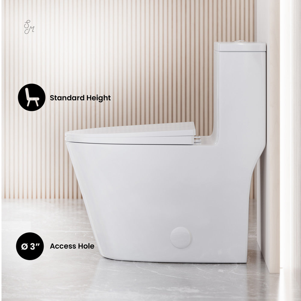 Swiss Madison Dreux One Piece Elongated Dual Flush Toilet with 0.95/1.26 GPF
