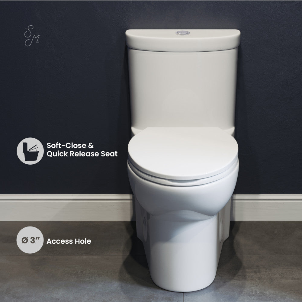 Swiss Madison Sublime One-Piece Elongated Toilet Dual-Flush 1.1/1.6 gpf