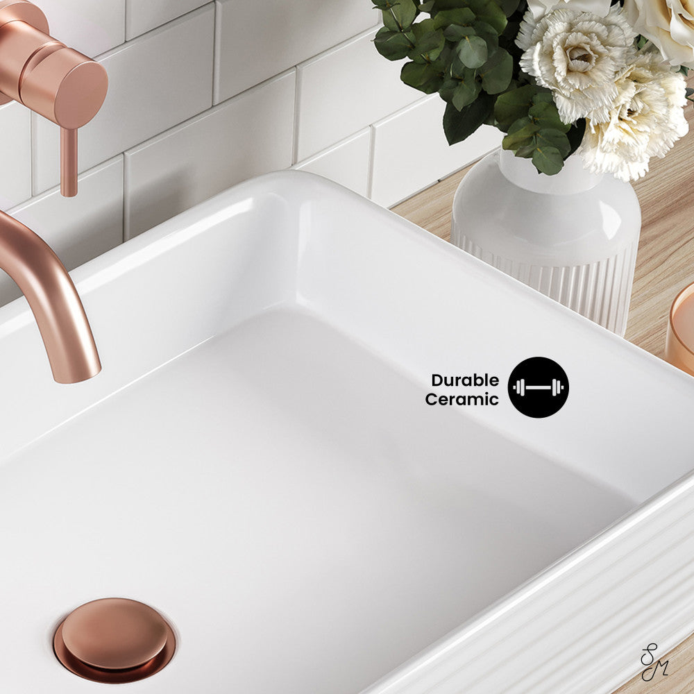 Swiss Madison Adour 25'' Vessel Sink in White
