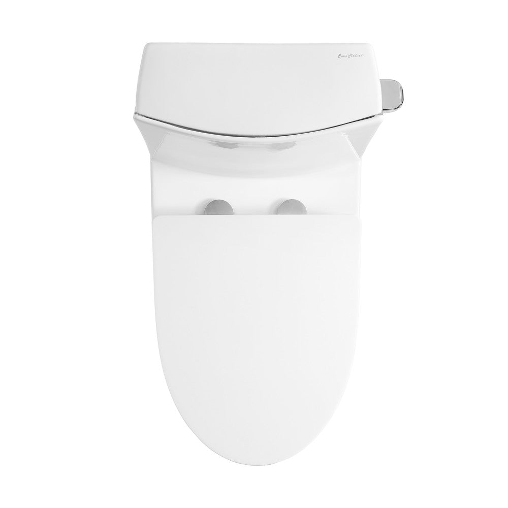 Swiss Madison St. Tropez One Piece Elongated Toilet Right Side Flush 1.28 gpf