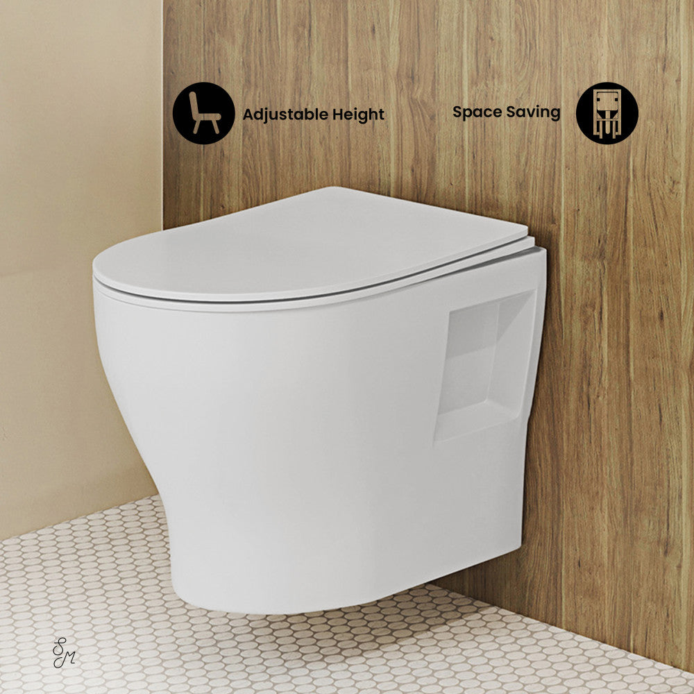 Swiss Madison Ivy II Wall-Hung Elongated Toilet Bowl
