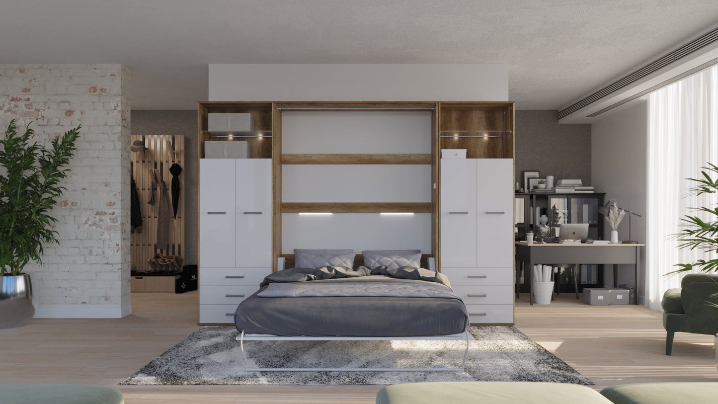 Maxima House Vertical Murphy Bed Invento. European Queen + 2 cabinets