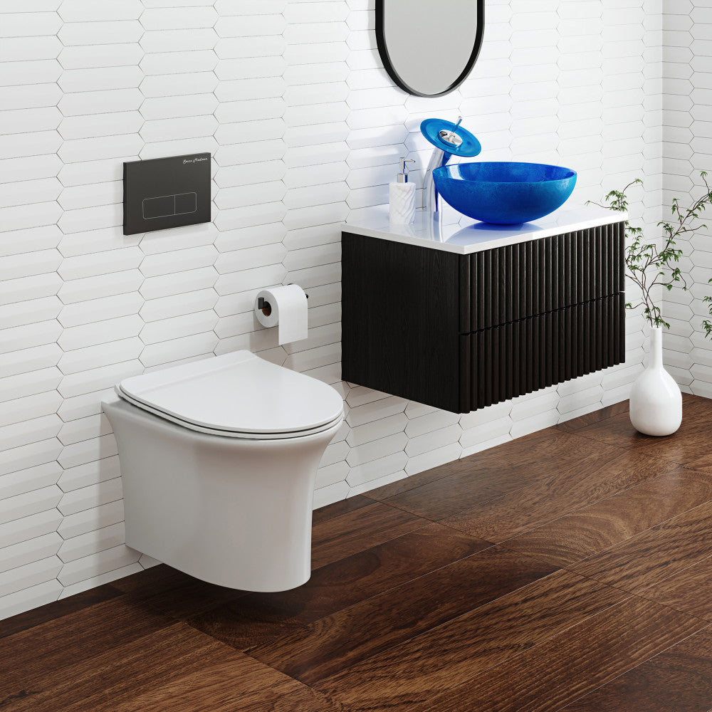 Swiss Madison Cascade Wall-Hung Elongated Toilet Bowl