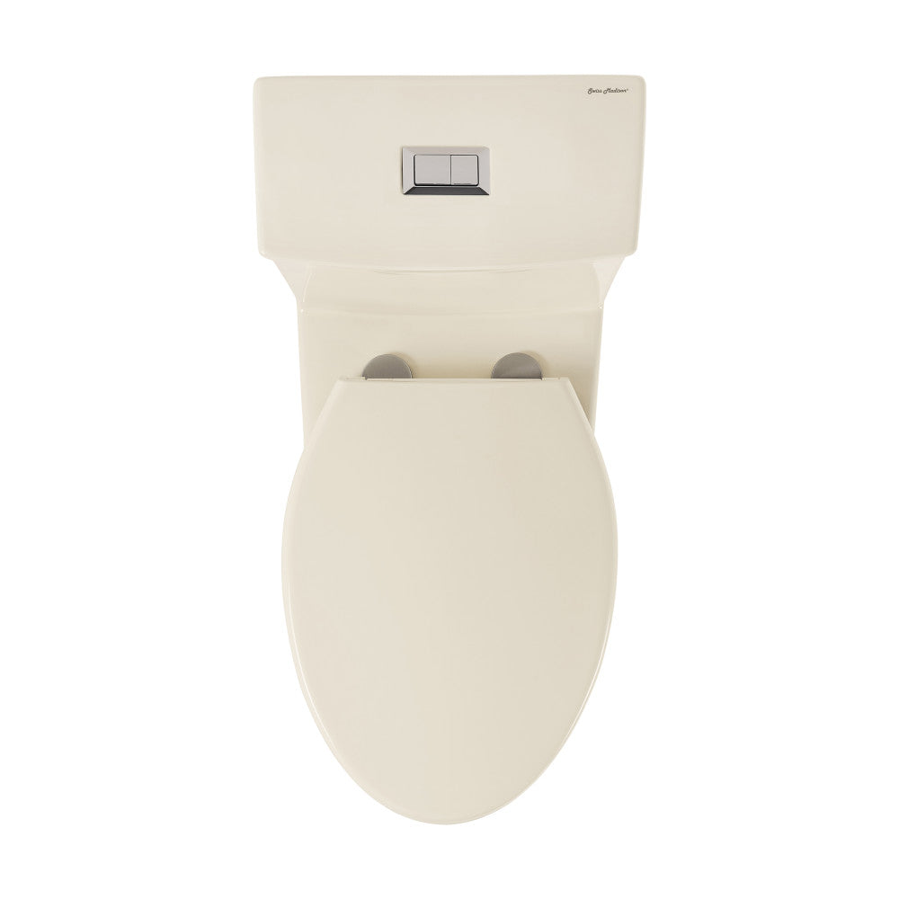 Swiss Madison Classe One-Piece 12" Rough-in 1.1/1.6 GPF Dual Top Flush Elongated Toilet in Glossy Bisque