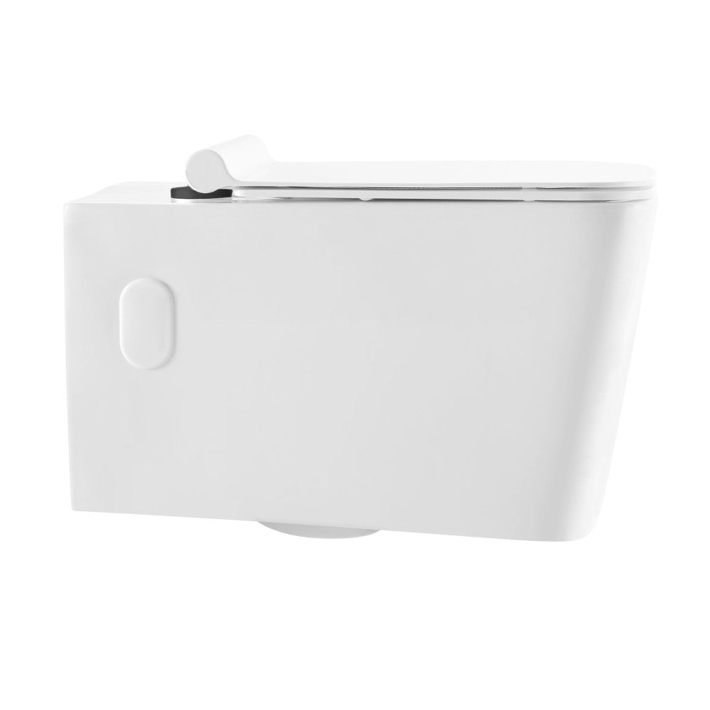 Swiss Madison Concorde Wall hung Toilet Bowl, Black Hardware