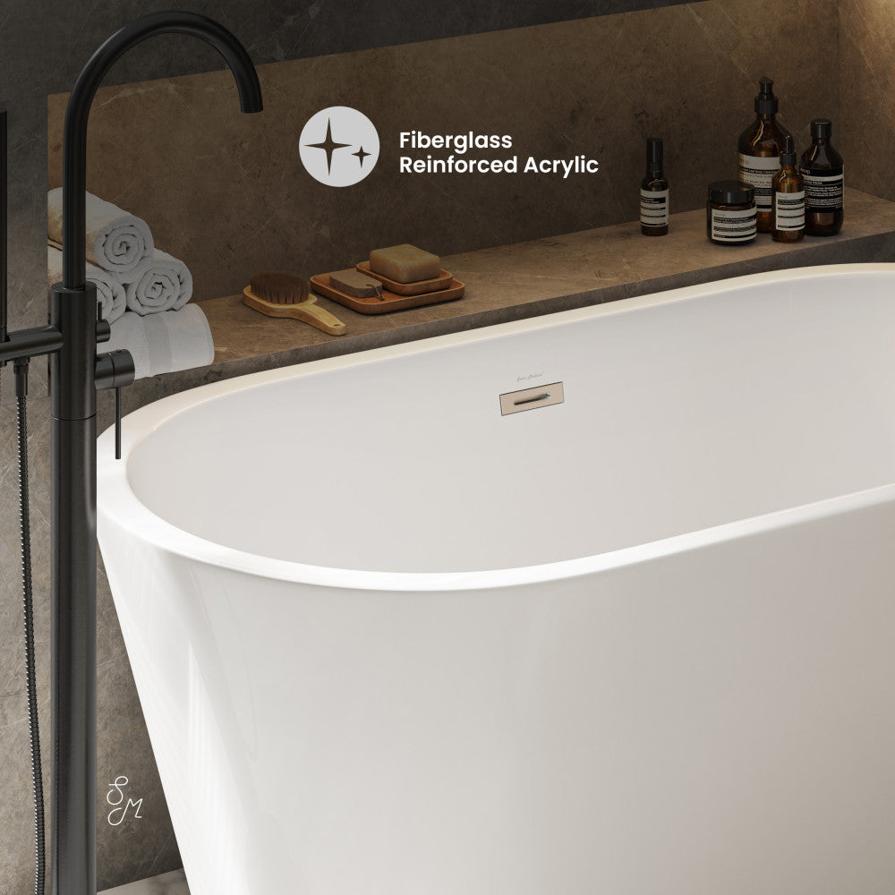 Swiss Madison Claire 60" Freestanding Bathtub
