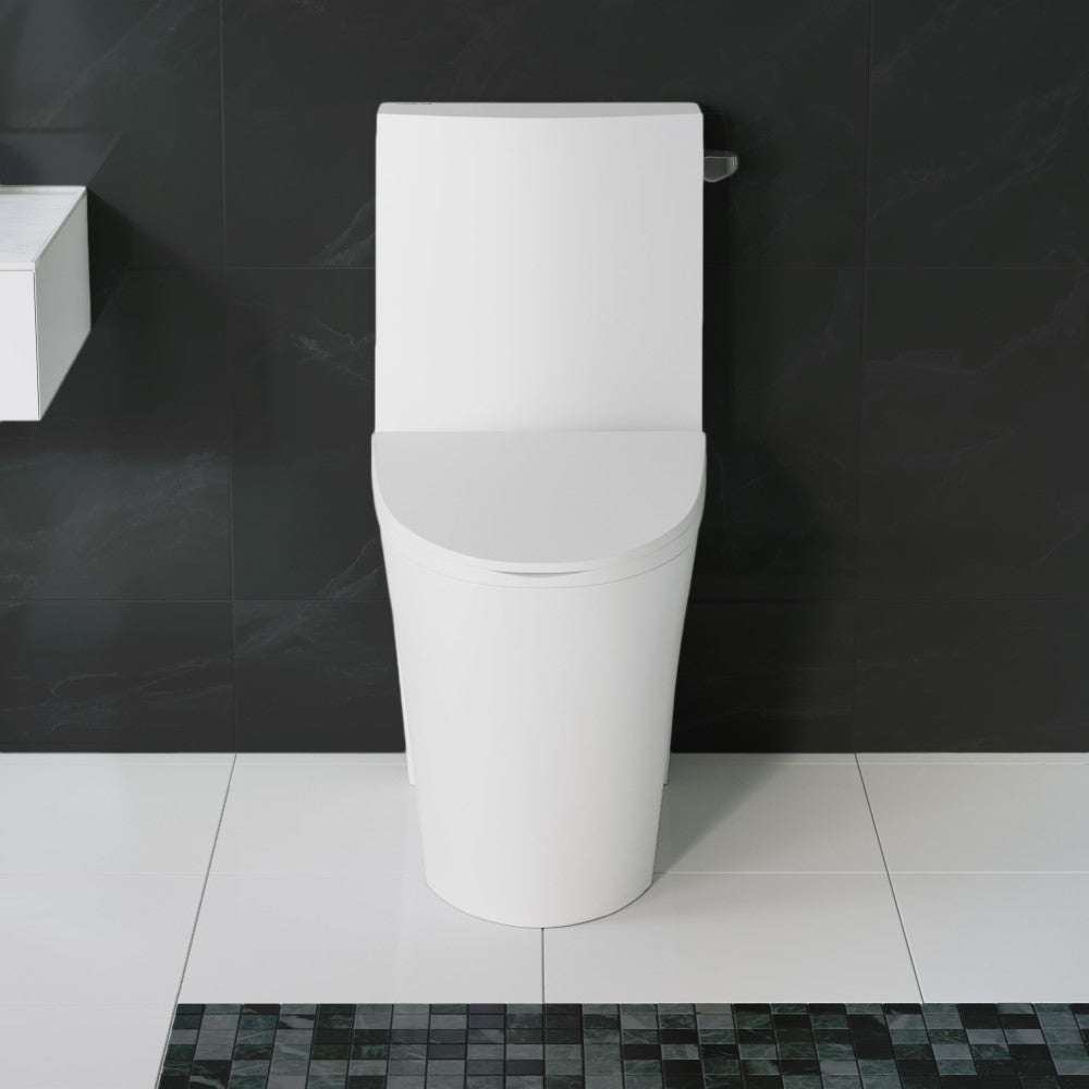 Swiss Madison St. Tropez One Piece Elongated Toilet Right Side Flush 1.28 gpf