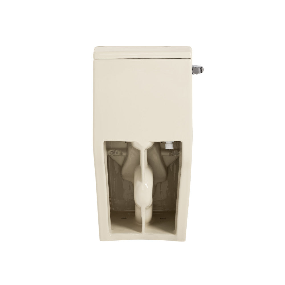 Swiss Madison Concorde One Piece Square Left Side Flush Handle Toilet 1.28 gpf in Bisque