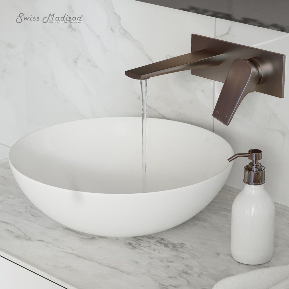 Swiss Madison Monaco Single-Handle, Wall-Mount, Bathroom Faucet in Oil Rubbed Bronze