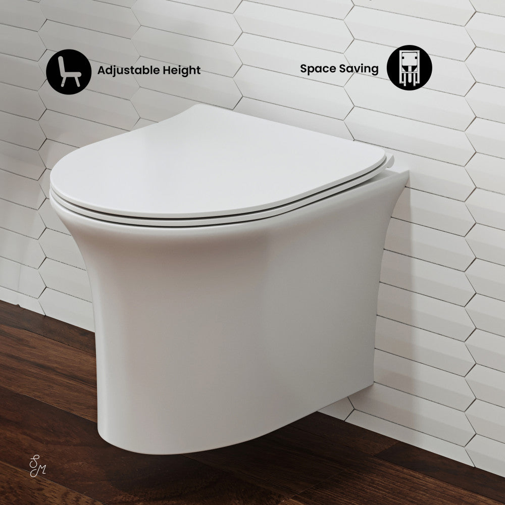 Swiss Madison Cascade Wall-Hung Elongated Toilet Bowl