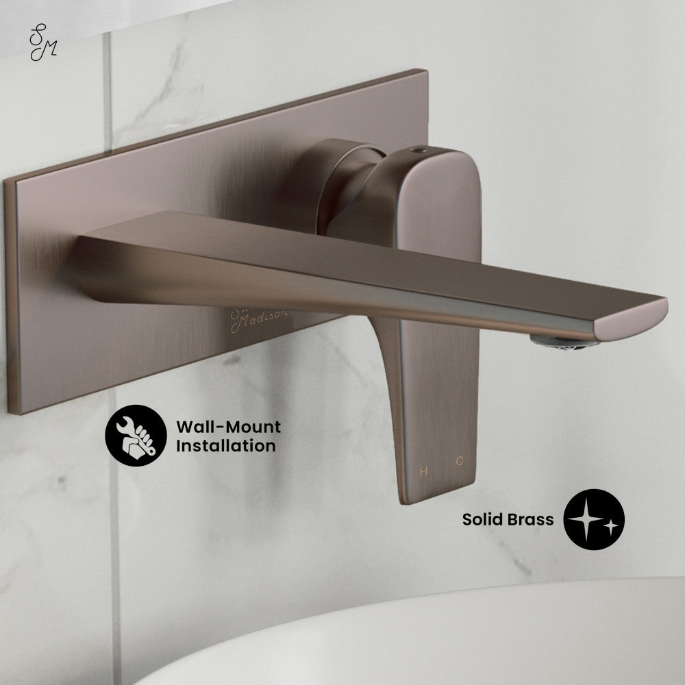 Swiss Madison Monaco Single-Handle, Wall-Mount, Bathroom Faucet in Oil Rubbed Bronze