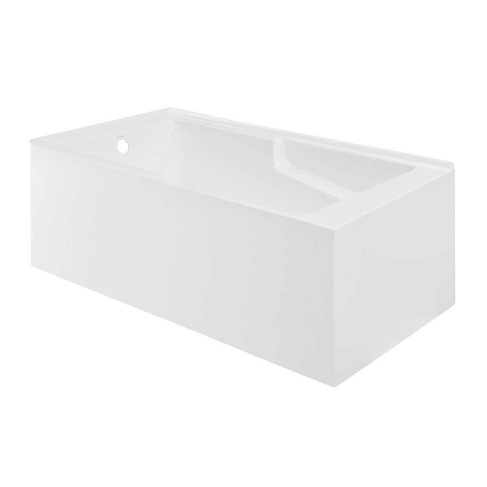 Swiss Madison Claire 60" x 32" Left-Hand Drain Drain Alcove Tub with Corner Apron