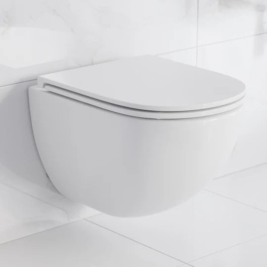 Swiss Madison Swiss Madison Well Made Forever SM-WK449-01W - St. Tropez Wall Hung Toilet Bundle, Glossy White