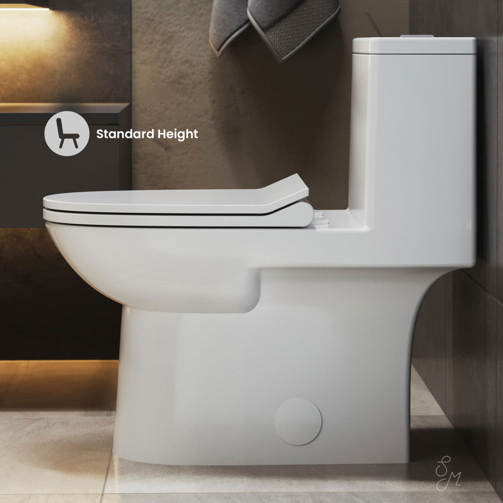 Swiss Madison Daxton One-Piece Elongated Dual-Flush Toilet 1.1/1.6 gpf