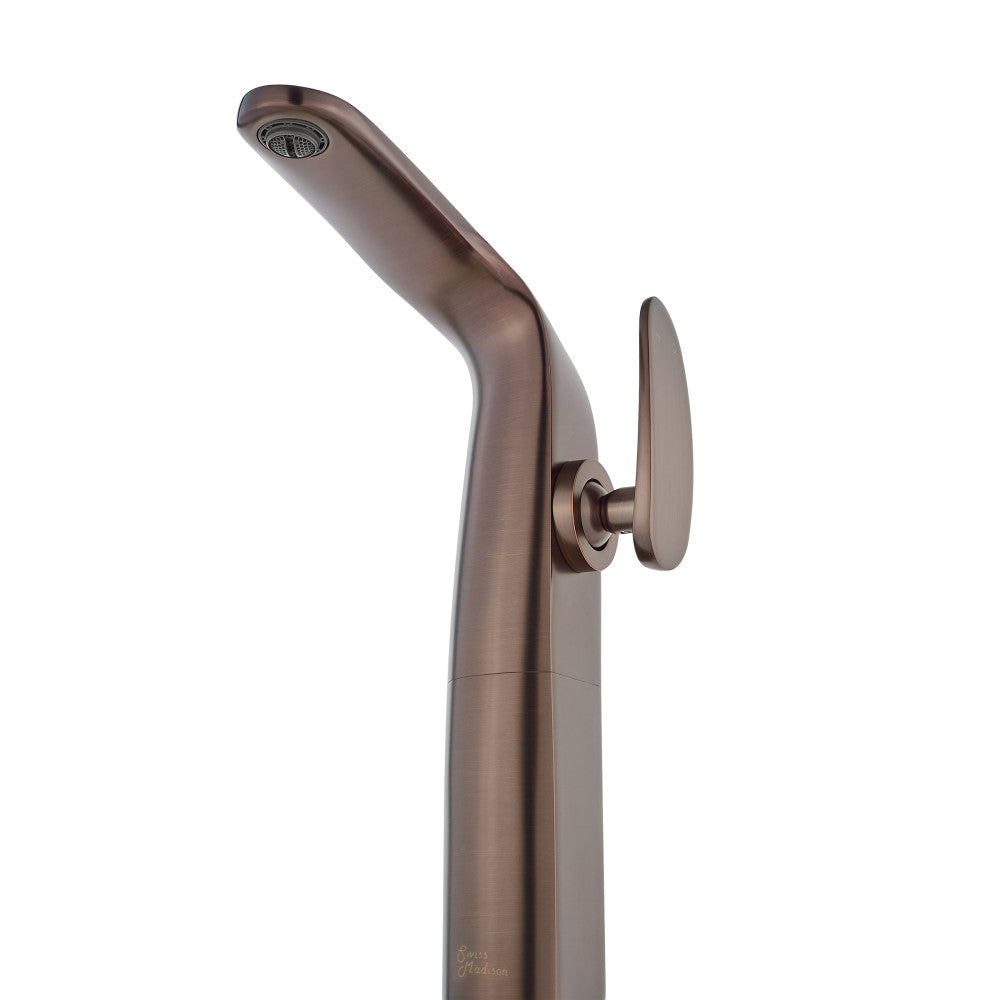 Swiss Madison Chateau Single Hole, Single-Handle, High Arc Bathroom Faucet in Oil Rubbed Bronze
