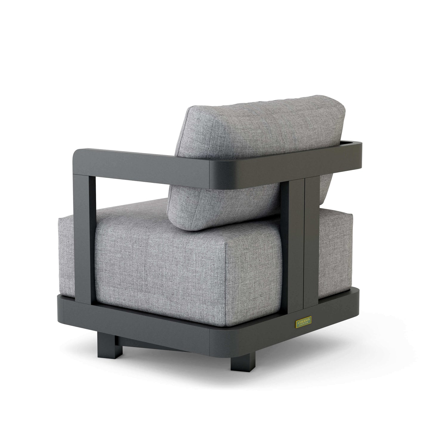 Anderson Teak Granada Deep Seating Aluminum Swivel Armchair