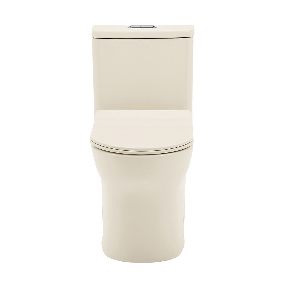 Swiss Madison Burdon One Piece Elongated Toilet Dual Flush 1.1/1.6 gpf in Bisque