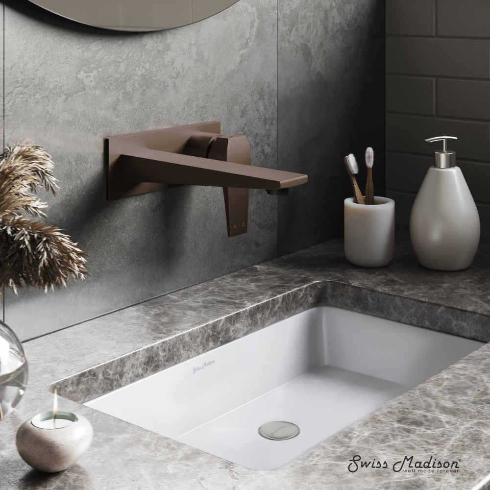 Swiss Madison Voltaire Single-Handle, Wall-Mount, Bathroom Faucet in Oil Rubbed Bronze
