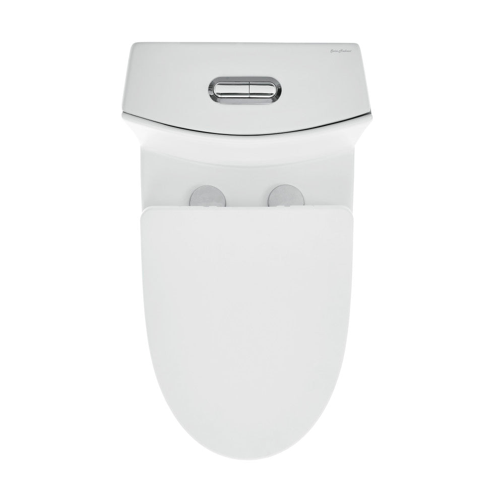 Swiss Madison St. Tropez One-Piece Elongated Toilet Vortex Dual-Flush in Matte White 1.1/1.6 gpf