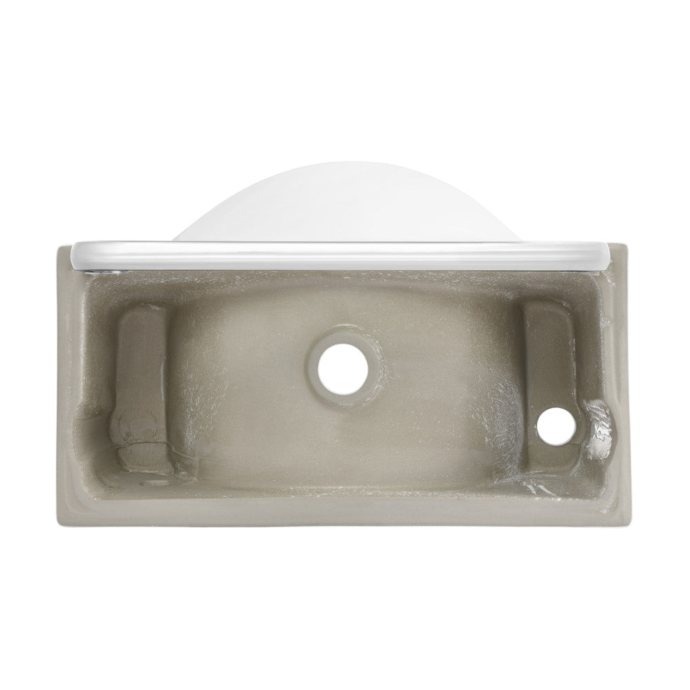 Swiss Madison Chateau 21.5" Right Side Faucet Wall-Mount Bathroom Sink with Chrome Towel Bar