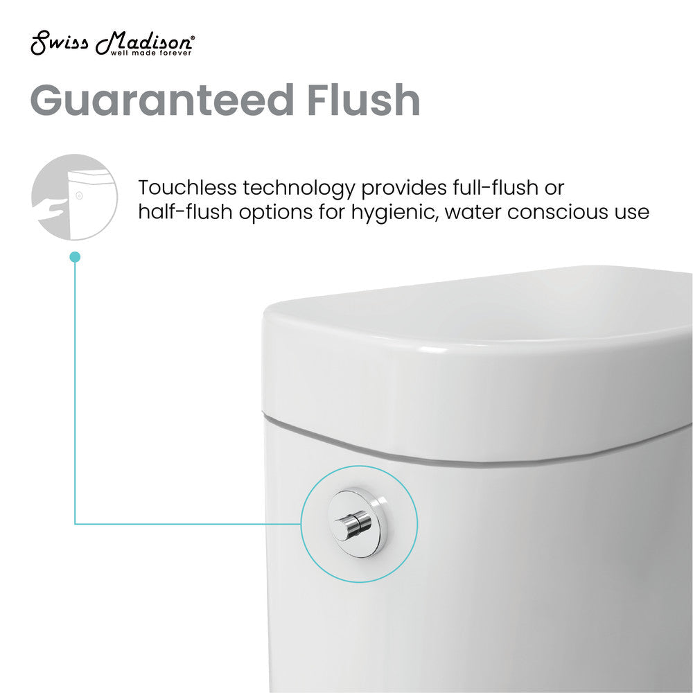 Swiss Madison Monaco One-Piece Elongated Toilet Dual-Flush 1.1/1.6 gpf, Touchless
