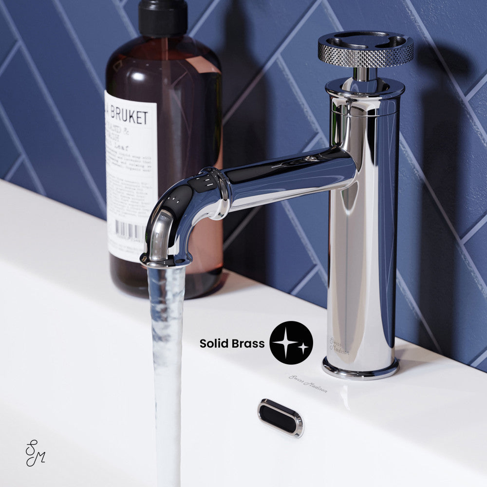 Swiss Madison Avallon Single Hole, Single-Handle Wheel, Bathroom Faucet in Chrome