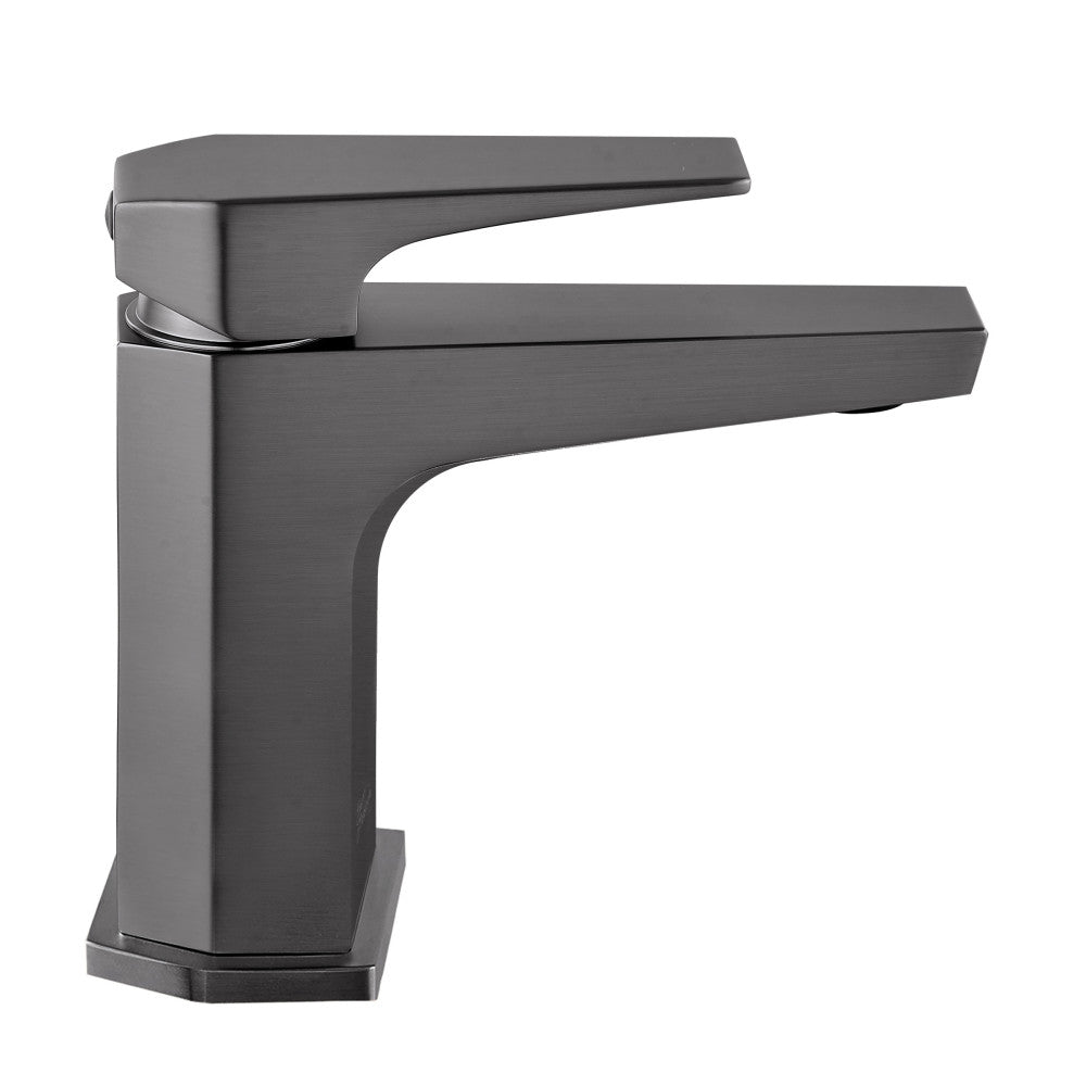 Swiss Madison Voltaire Single Hole, Single-Handle, Bathroom Faucet in Gunmetal Grey