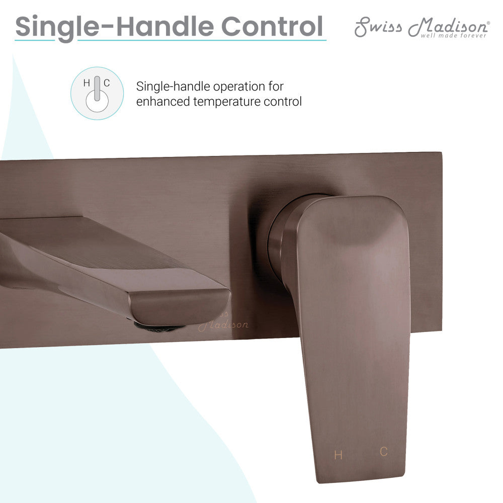 Swiss Madison Monaco Single-Handle, Wall-Mount, Bathroom Faucet in Oil Rubbed Bronze