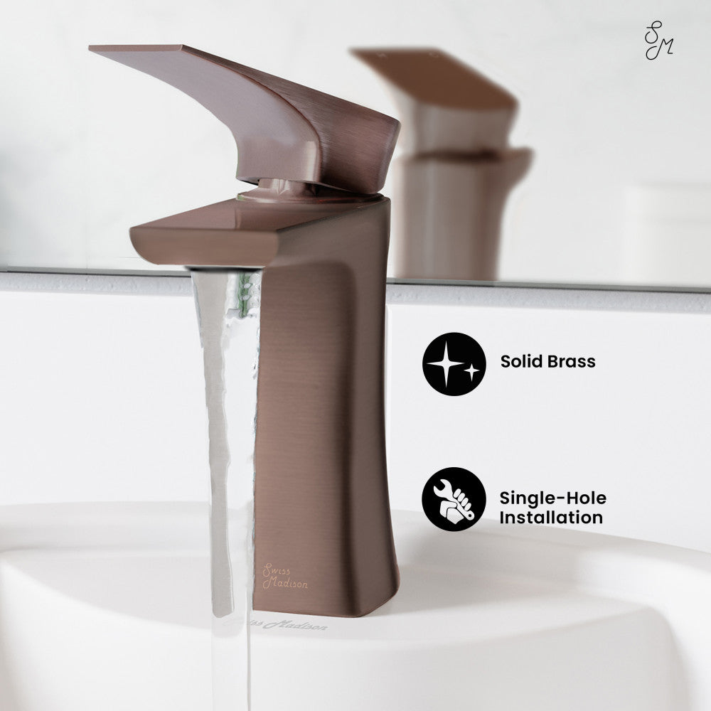Swiss Madison Monaco Single Hole, Single-Handle, Bathroom Faucet in Oil Rubbed Bronze
