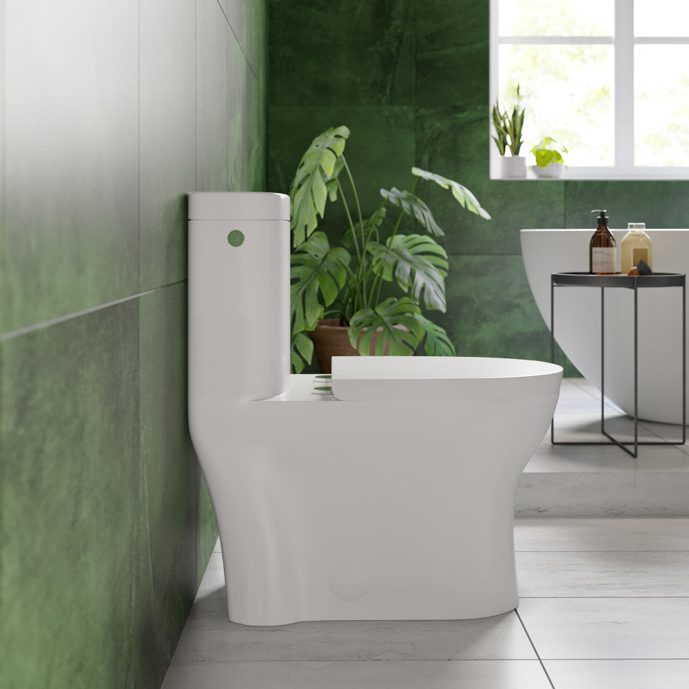 Swiss Madison Monaco One-Piece Elongated Toilet Dual-Flush 1.1/1.6 gpf, Touchless