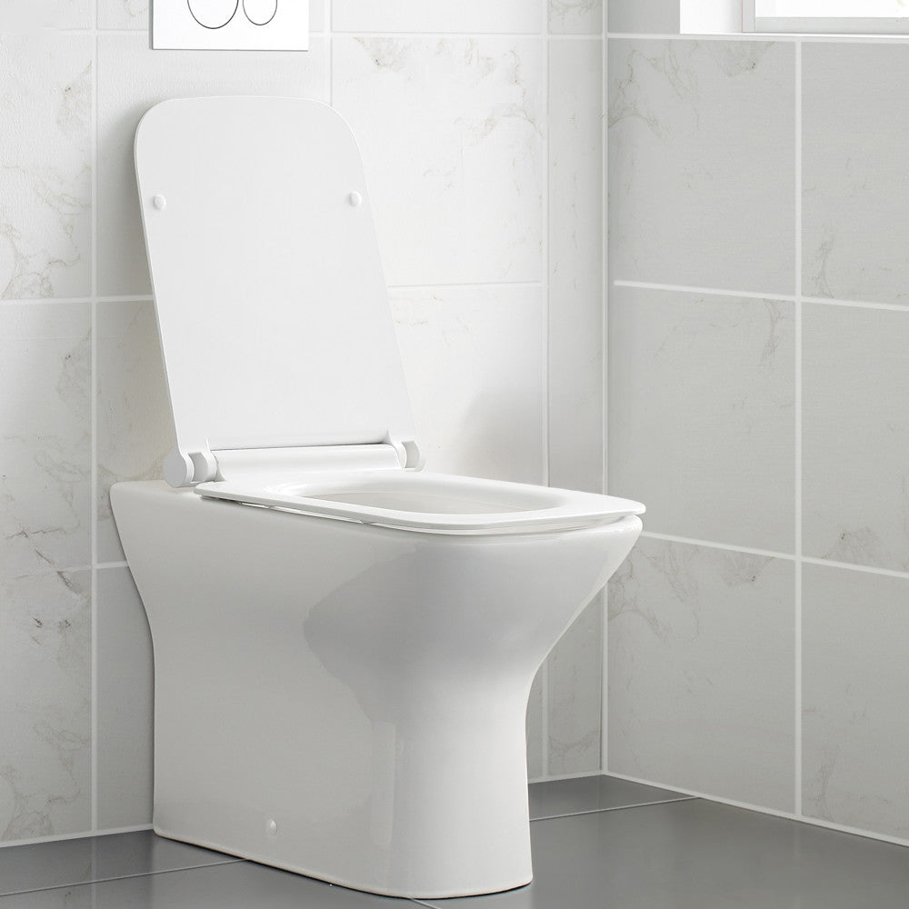 Swiss Madison Carre Back-To-Wall Square Toilet Bowl